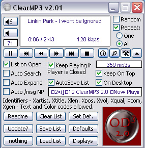 ClearMP3 Player screenshot
